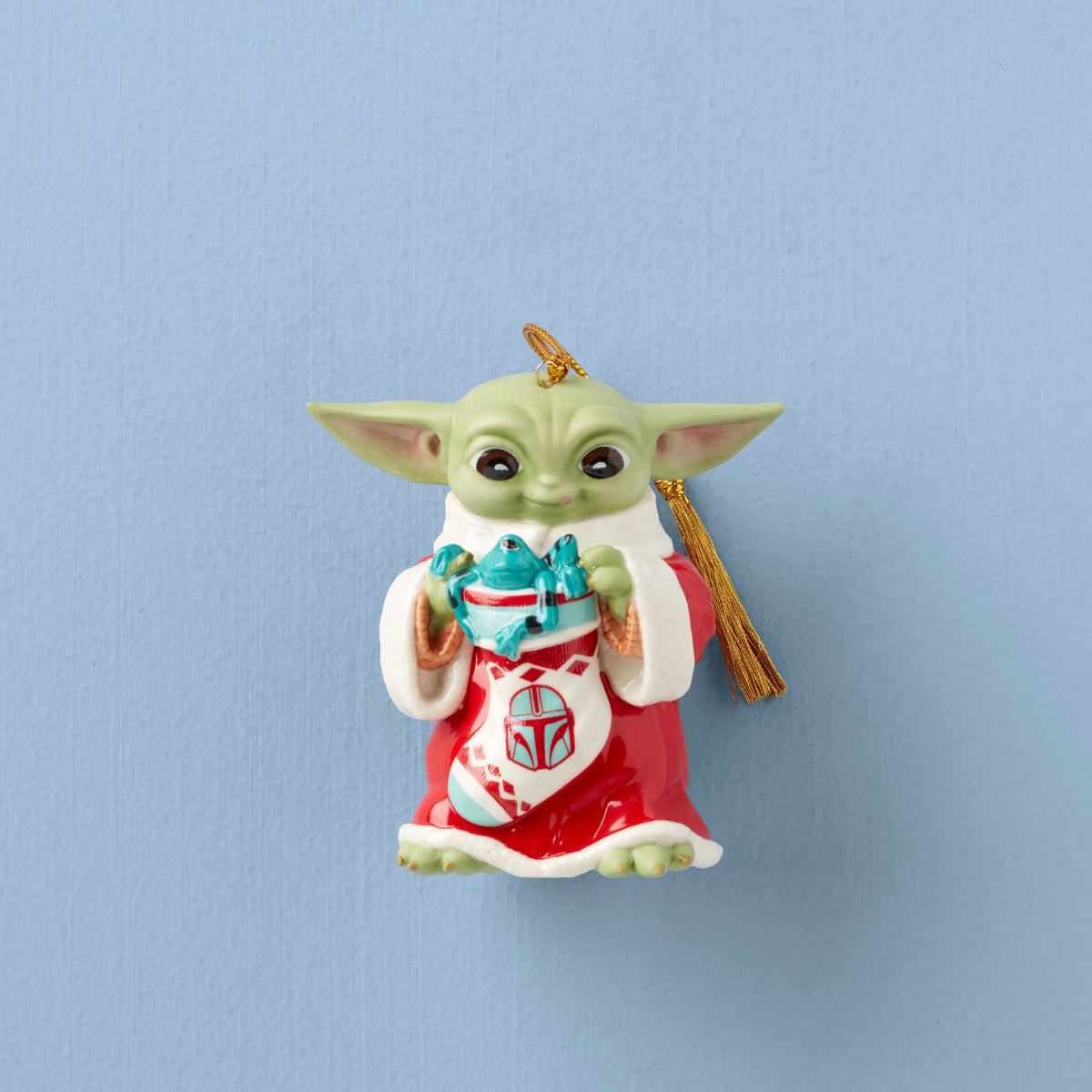 Holiday Grogu with Stocking Ornament