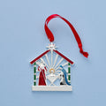 Nativity Charm Silverplate Ornament