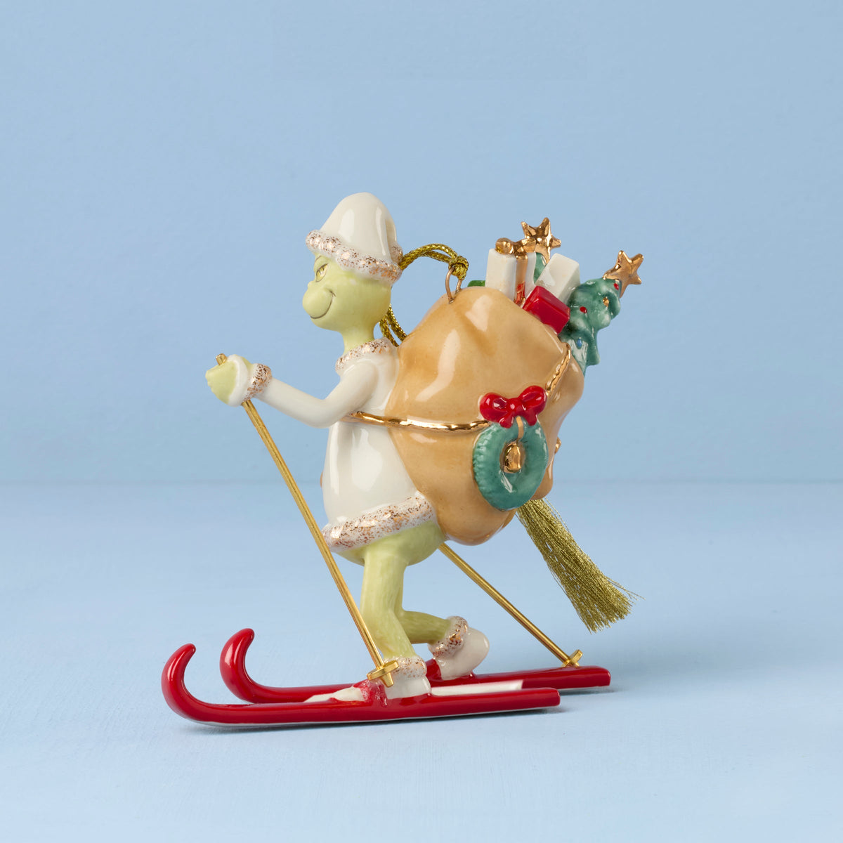 Grinch On Skiis Ornament