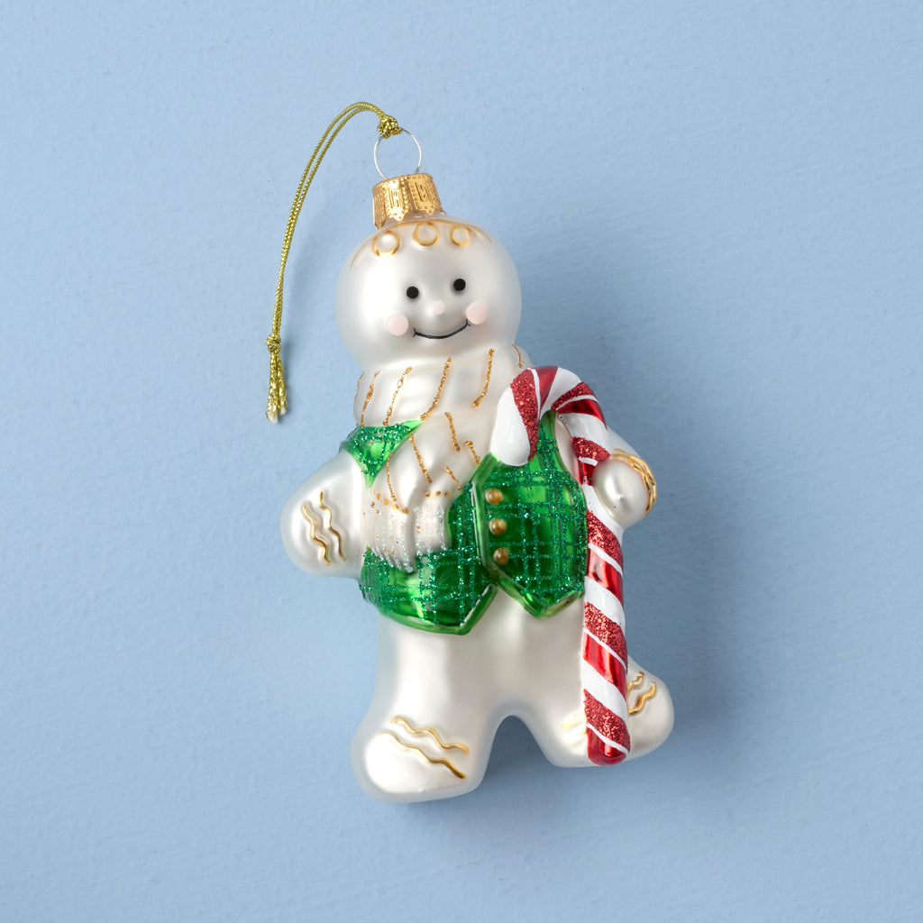 Blown Glass Gingerbread Ornament