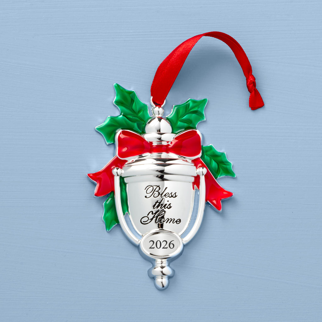 2026 Bless This Home Silverplate Ornament