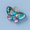 Retro Blown Glass Butterfly Ornament