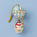 Snowman Hot Air Balloon Ornament