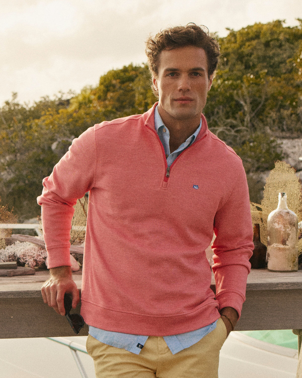 Sandy Cove Pique Quarter Zip